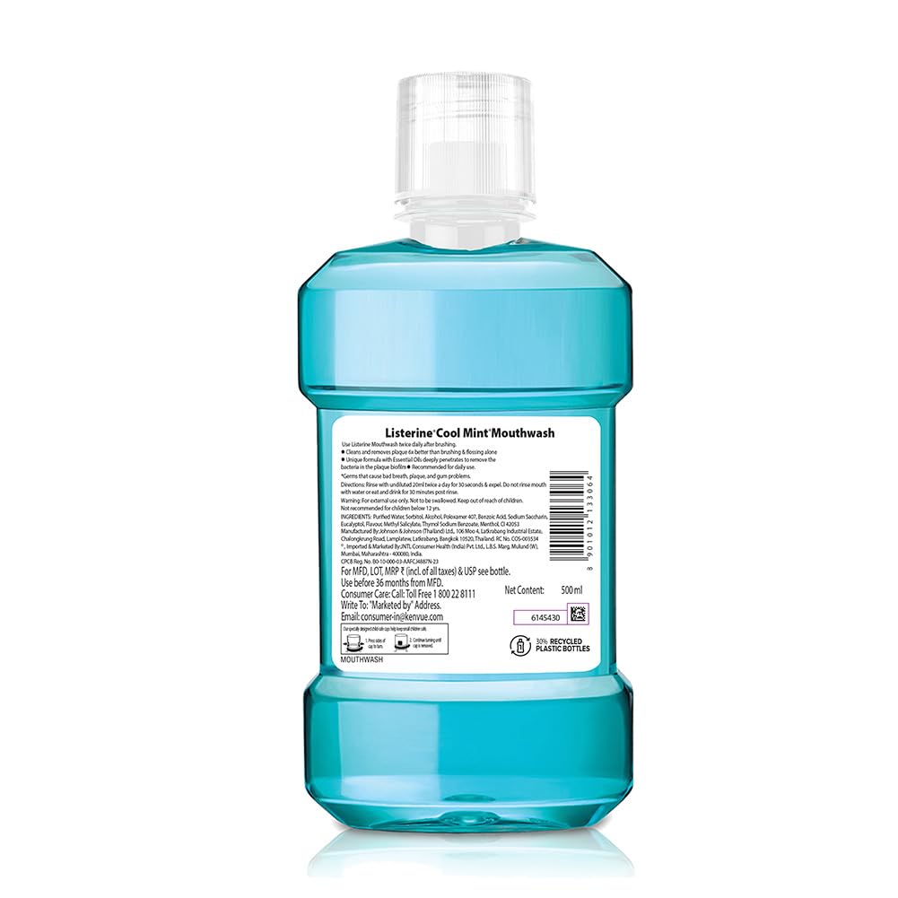 Listerine Cool Mint Mouthwash 500ml