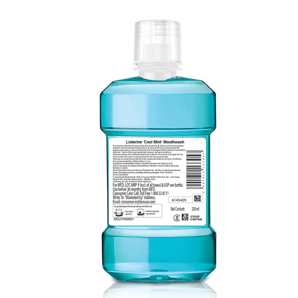 Listerine Cool Mint Mouthwash 250ml