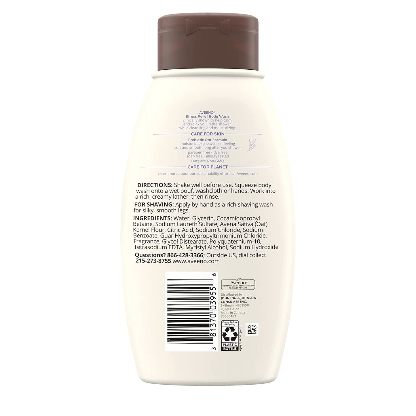 Aveeno stress relief body wash 354ml