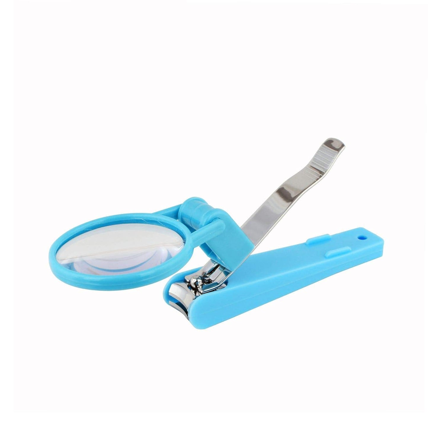 Vega Large Nail Clipper With Magnifying Glass, Silver, 55 g