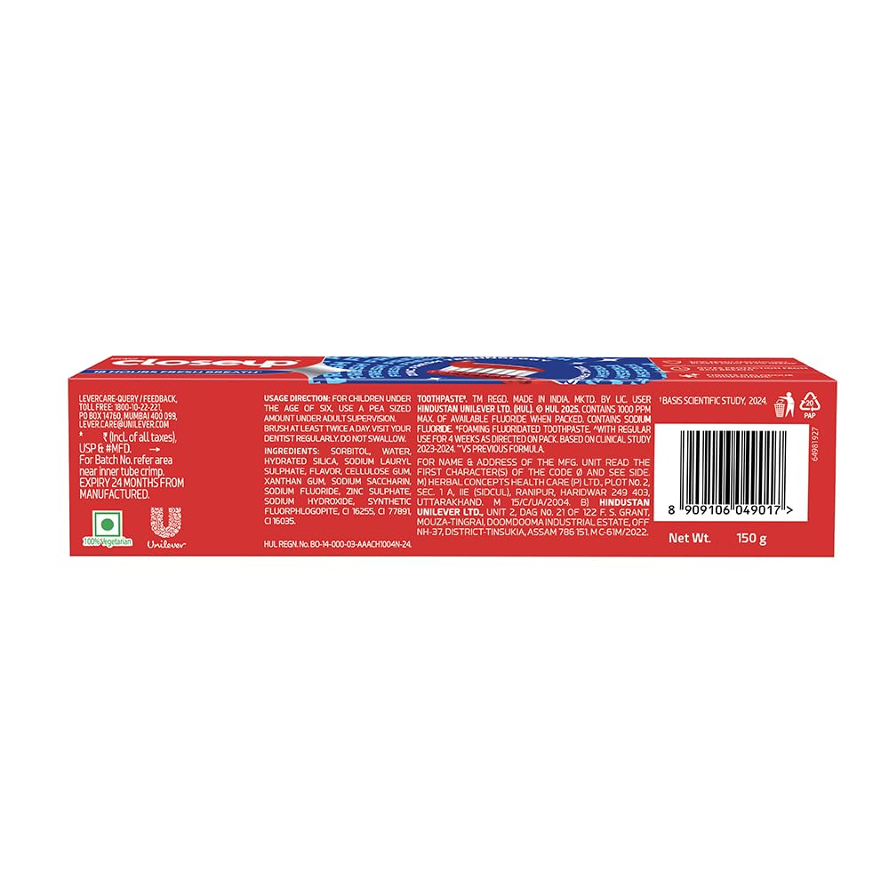 Closeup Toothpaste | Long lasting 18 Hours Of Fresh Breath & White Teeth - 150g