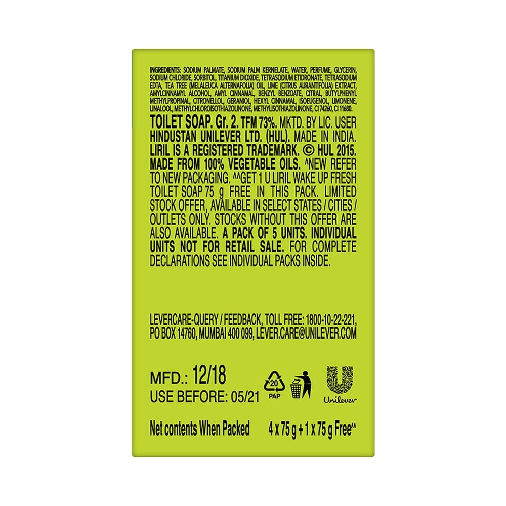 Liril Lemon and Tea Tree Oil Soap, 75g