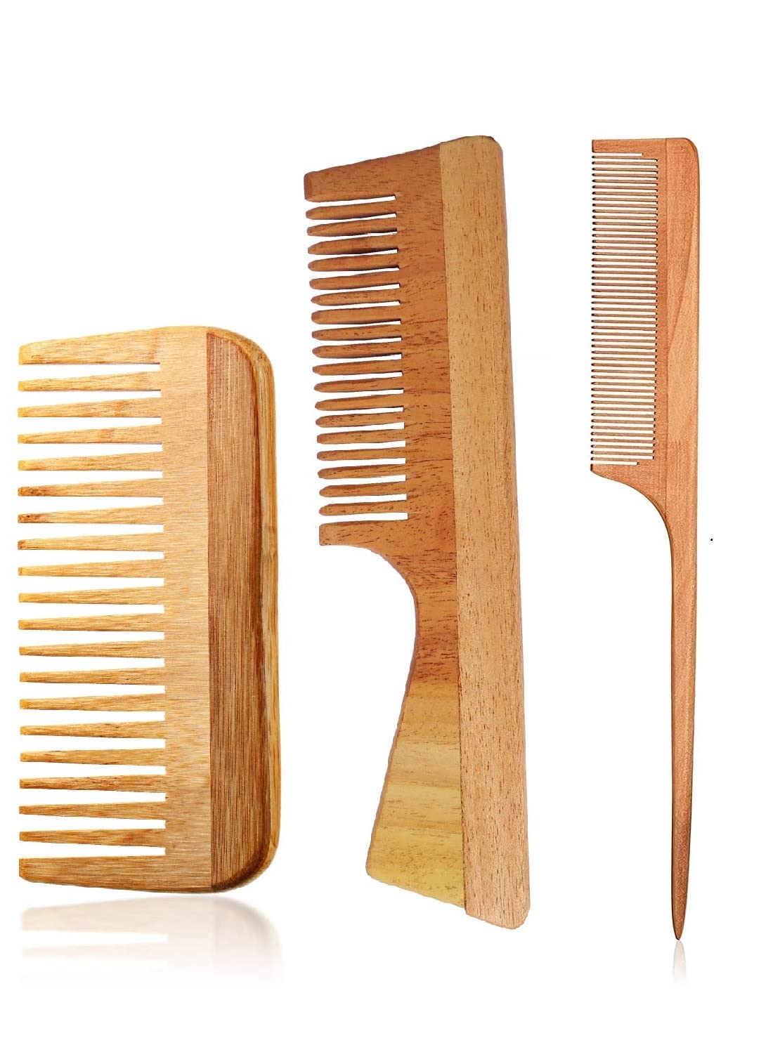 LGS Neem Wooden Comb | Hair comb set combo