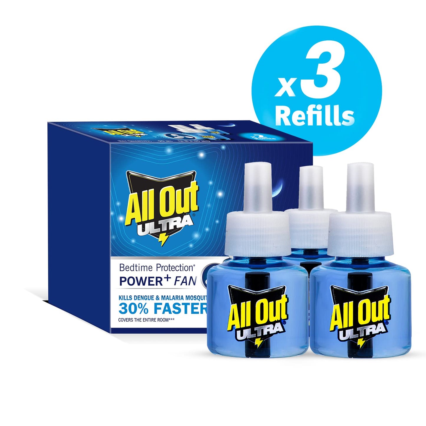 All Out Ultra Mosquito Repellant Refill, 3 units