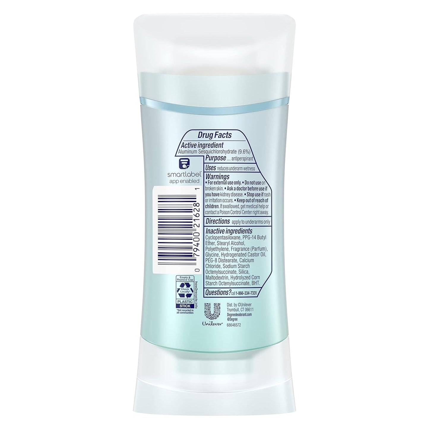 Degree Ultra Clear Pure Clean Female Antiperspirant Stick