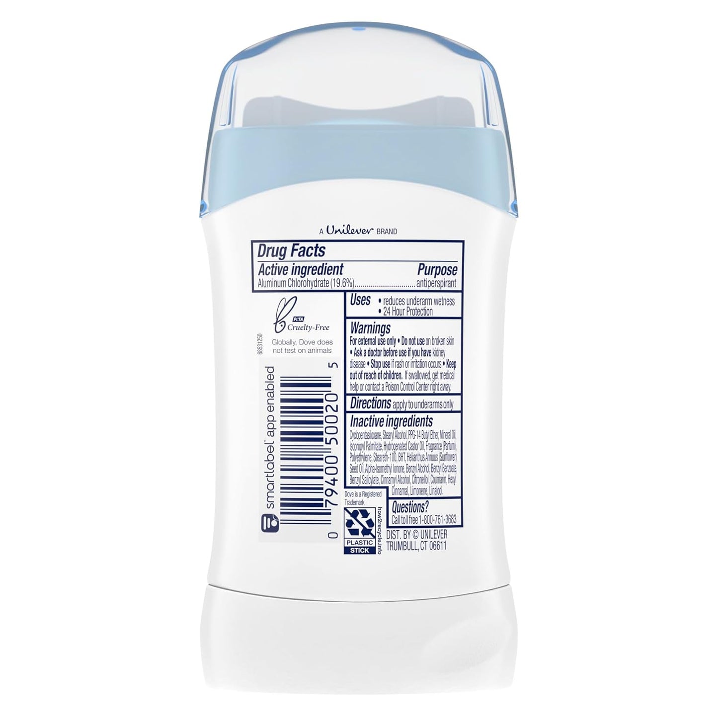 Dove Invisible Solid Fresh Scent Deodorant for Women, 47ml