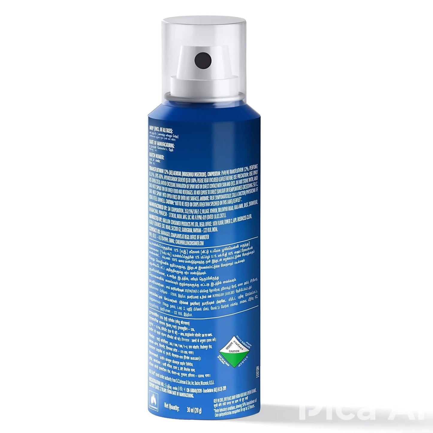 All Out All Night Mosquito And Fly Spray (30Ml, Blue)