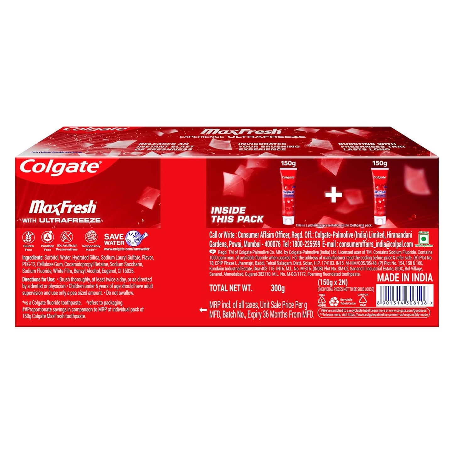 Colgate Max Fresh Toothpaste 300g