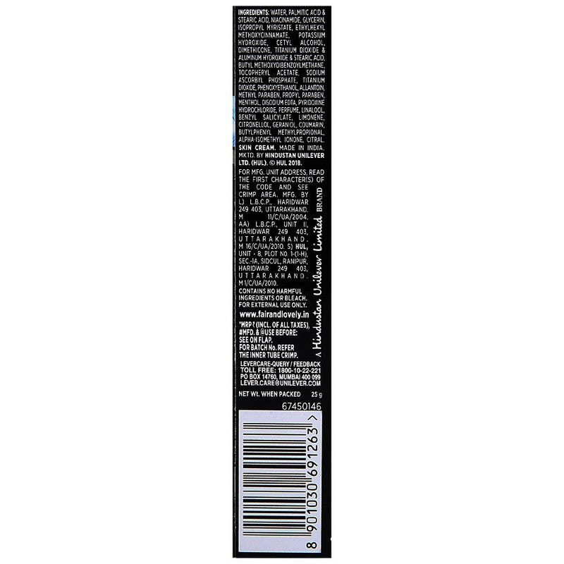 Fair & Lovely Max Fairness Cream For Men, 25 g