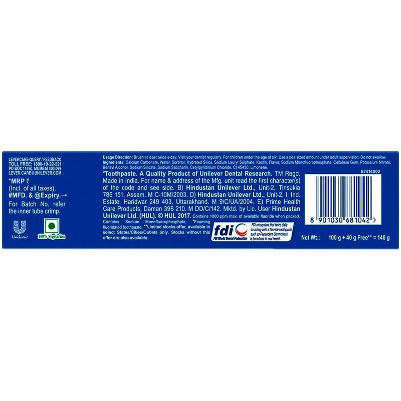 Pepsodent Germi Check Toothpaste 100 g