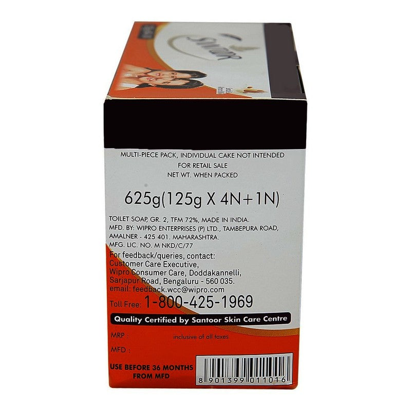 Santoor Sandal & Almond Soap 4 N (125 g Each)