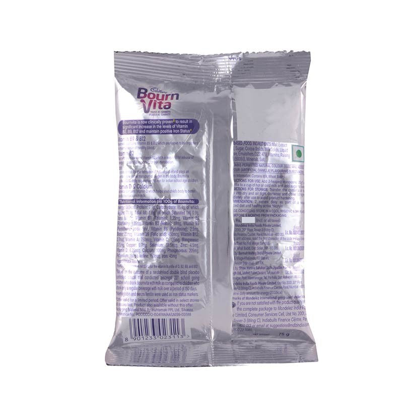 Cadbury Bournvita Chocolate Drink 12 N (75 g Each)