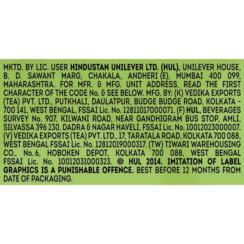 Lipton Lemon Honey Green Tea Bags Sachet, 25 N
