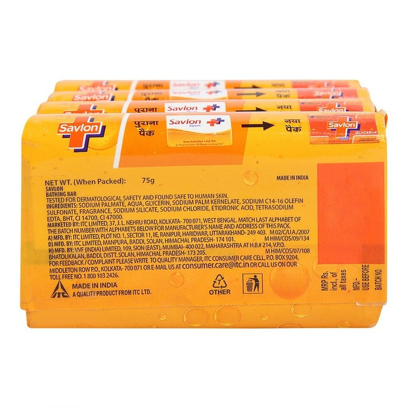 Savlon Glycerin Soap 3N (75 g Each)