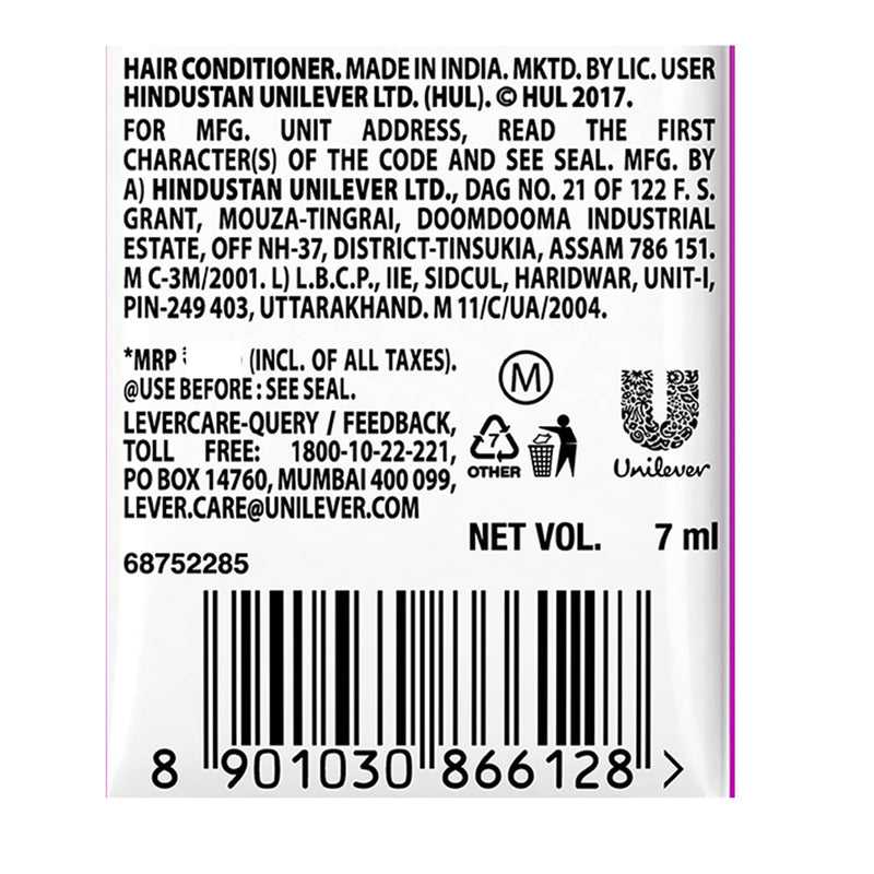 Tresemme Smooth & Shine Hair Conditioner Sachet 12 N (7 ml Each)