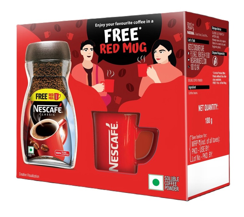 Nescafe Classic Instant Coffee Powder 180 g Jar