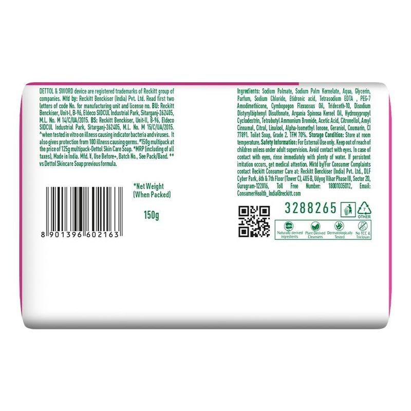 Dettol Soap Skincare 4 N (150 g Each)