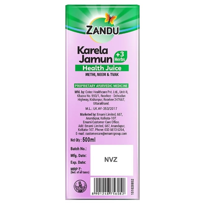 Zandu Karela Jamun Drink 500 ml