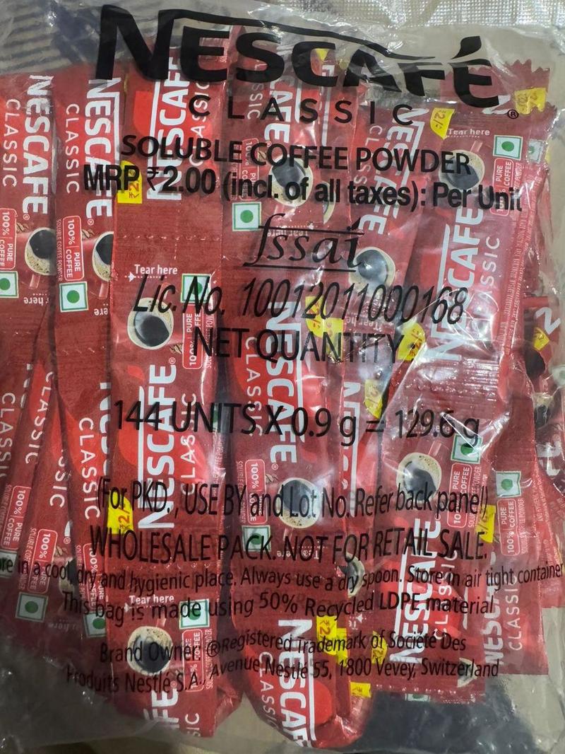 Nescafe Classic Coffee 144 N (0.9 g Each)