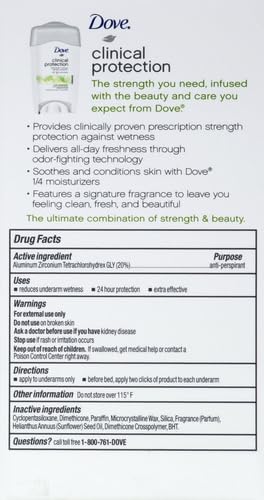 Dove Clinical Protection Anti-perspirant and Deodorant Solid, 48g
