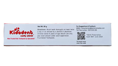 Kidodent Cavity Shield Kids Toothpaste - 60 gm