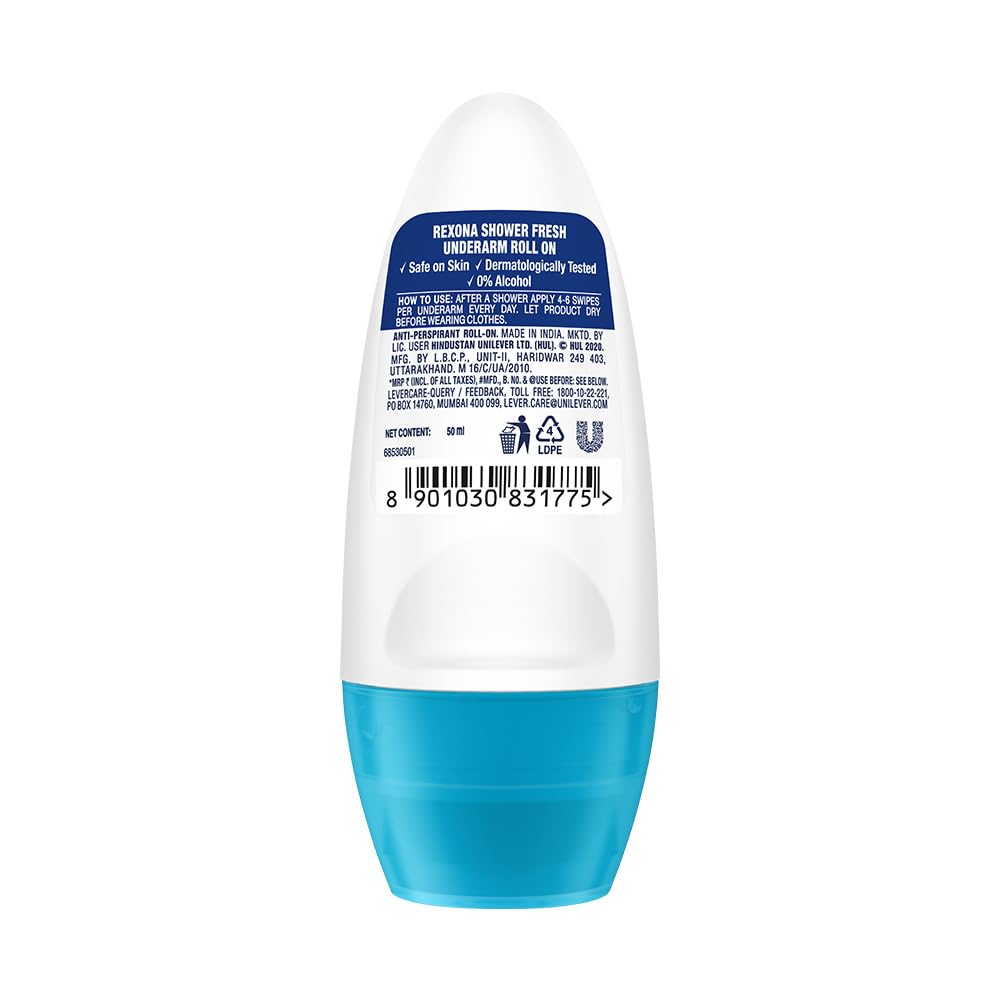 Rexona Shower Fresh Underarm Roll On Deodorant For Women 50 ml