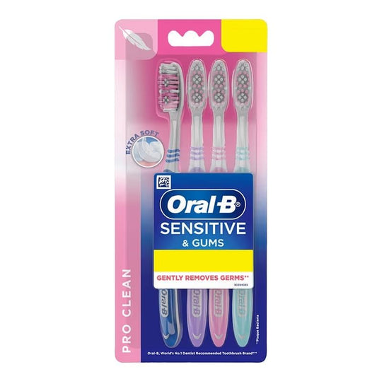 Oral-B Pro Clean Sensitive Extra Soft Manual Toothbrush Multicolour