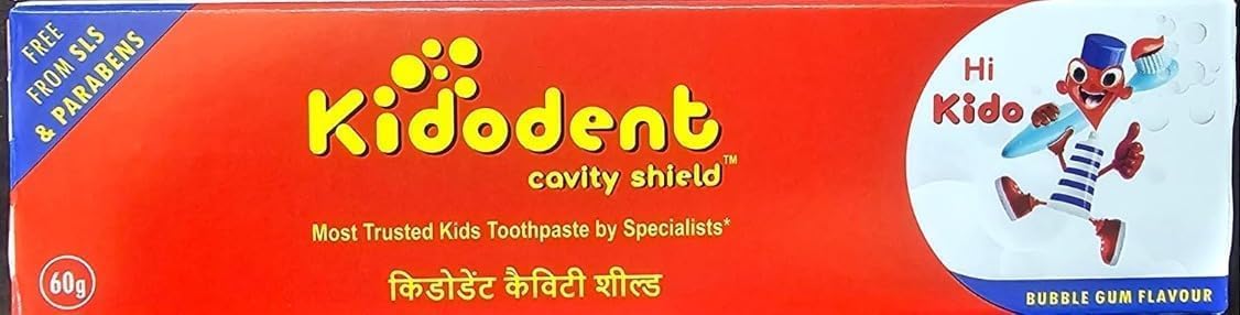 Kidodent Cavity Shield Kids Toothpaste – Strawberry Flavour 60g