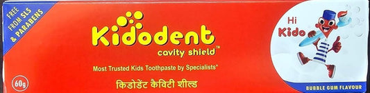 Kidodent Cavity Shield Kids Toothpaste – Strawberry Flavour 60g