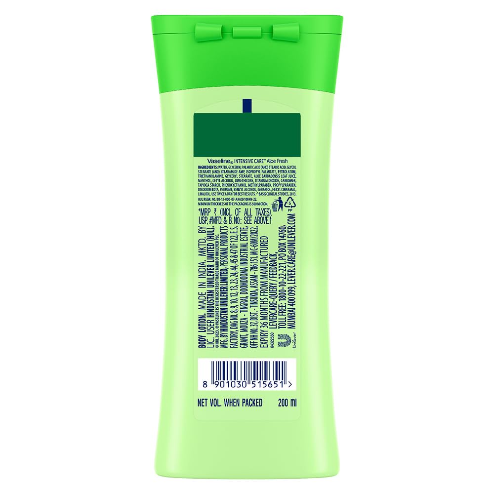 Vaseline Intensive Care Aloe Fresh Body Lotion 200 ml