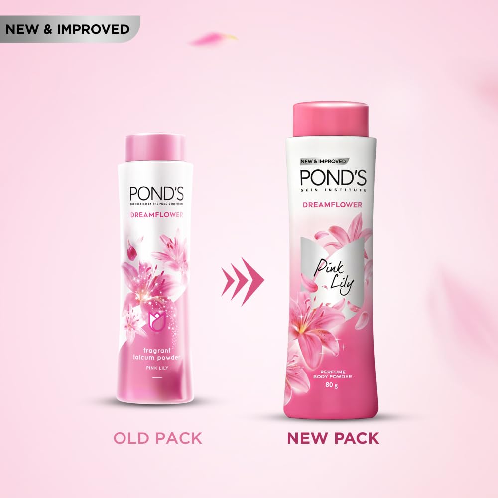 Pond's Dreamflower Floral Perfumed Powder with Glow-boosting Vitamin B3 For Women