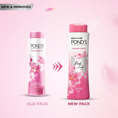 Pond's Dreamflower Floral Perfumed Powder with Glow-boosting Vitamin B3 For Women