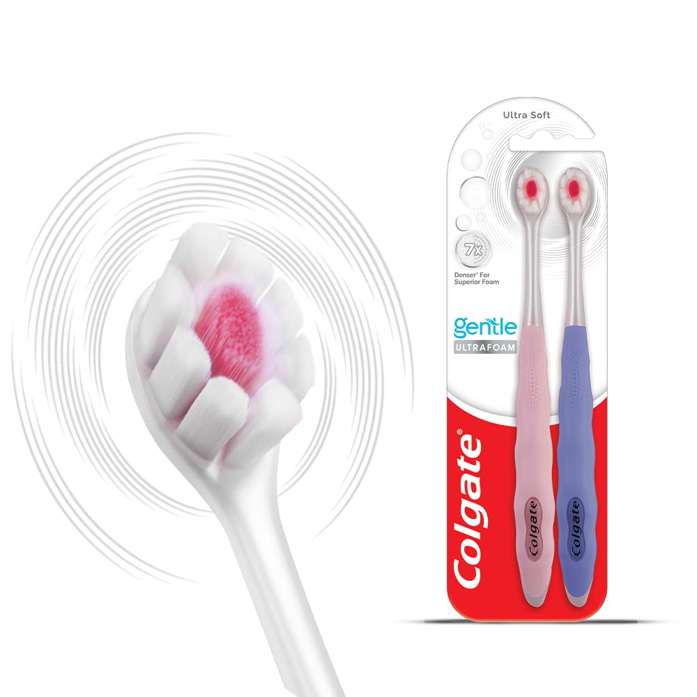 Colgate Gentle UltraFoam Ultra Soft Bristles Manual Toothbrush