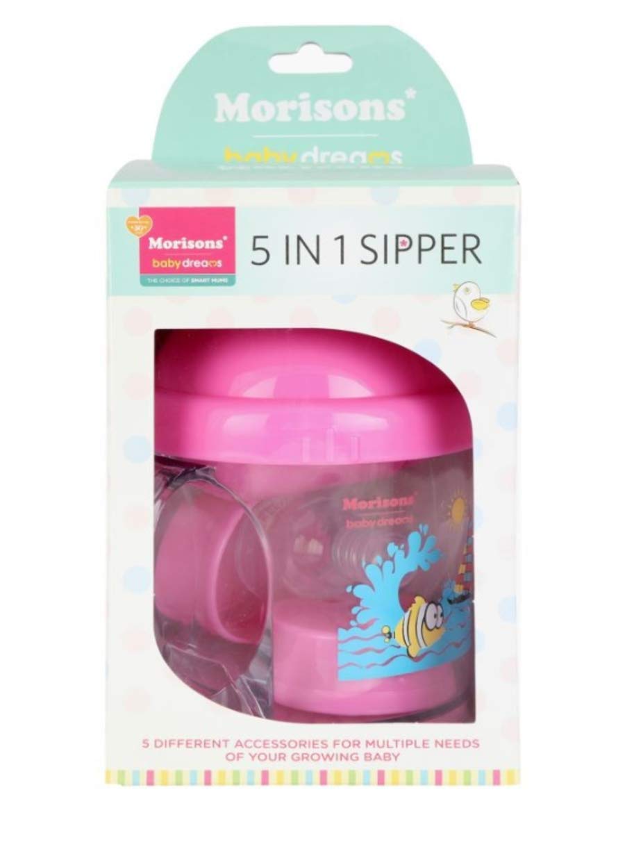 Morrisons Baby Dreams 5 in 1 Sipper (Pink)