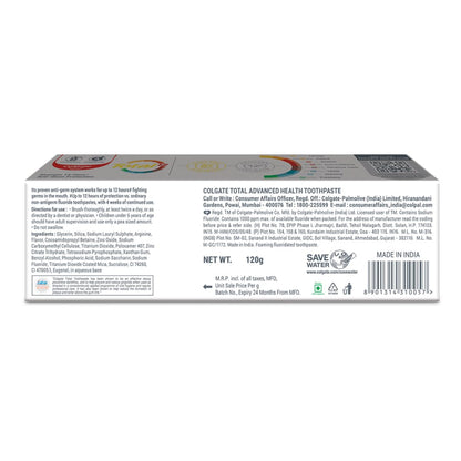Colgate Total Advanced Health Cavity Protection Toothpaste - 120g