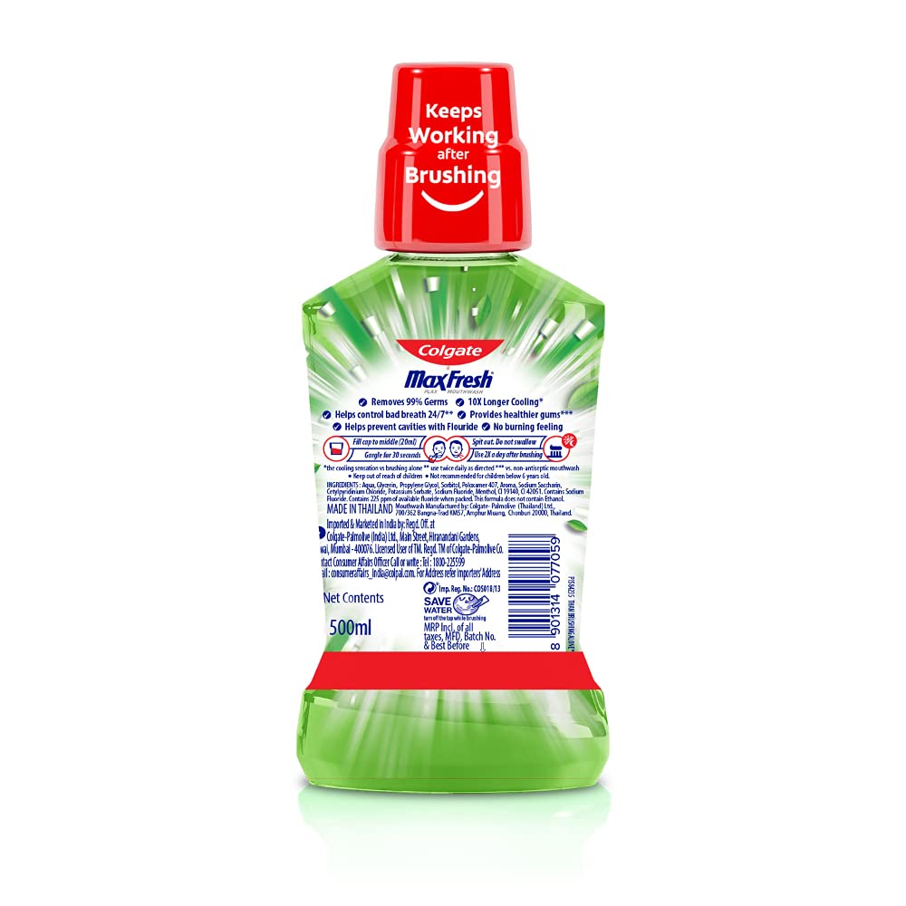 Colgate Plax Fresh Tea Mouthwash 500ml
