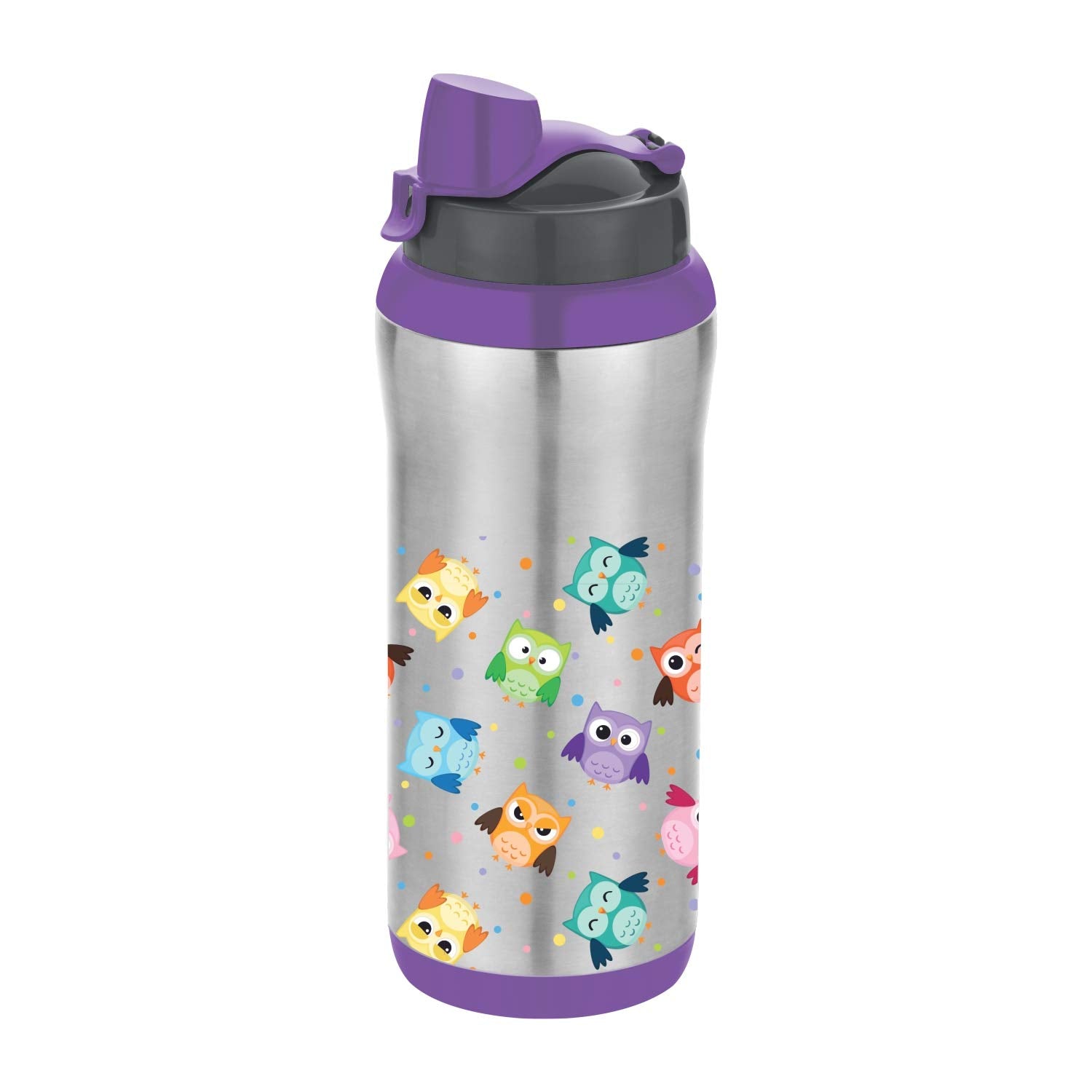 Basik Pixon Outer Stainless Steel & Inner Polypropylene Insulated Water Bottle Multicolor, 750 Ml