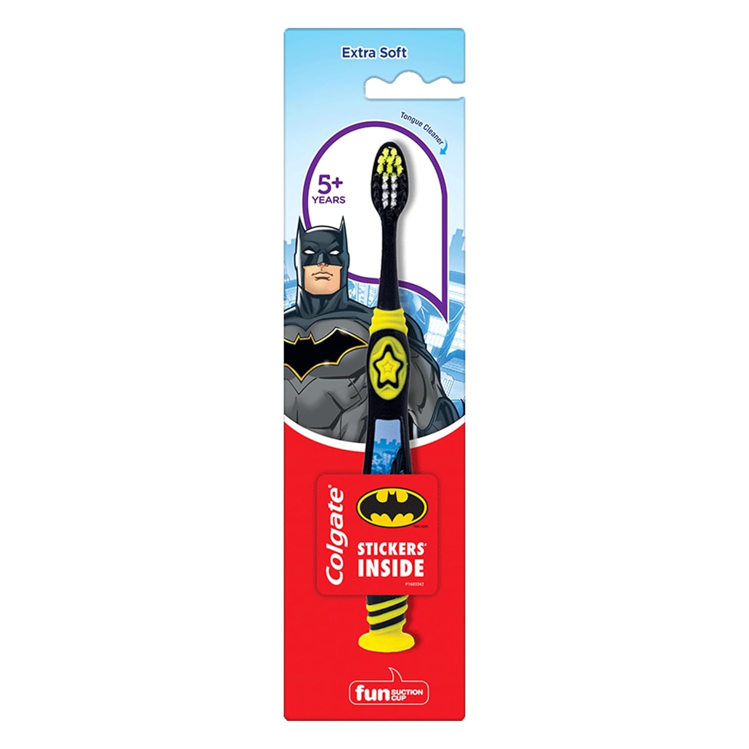 Colgate Kids Batman Manual Toothbrush for 5+ years Multicolor