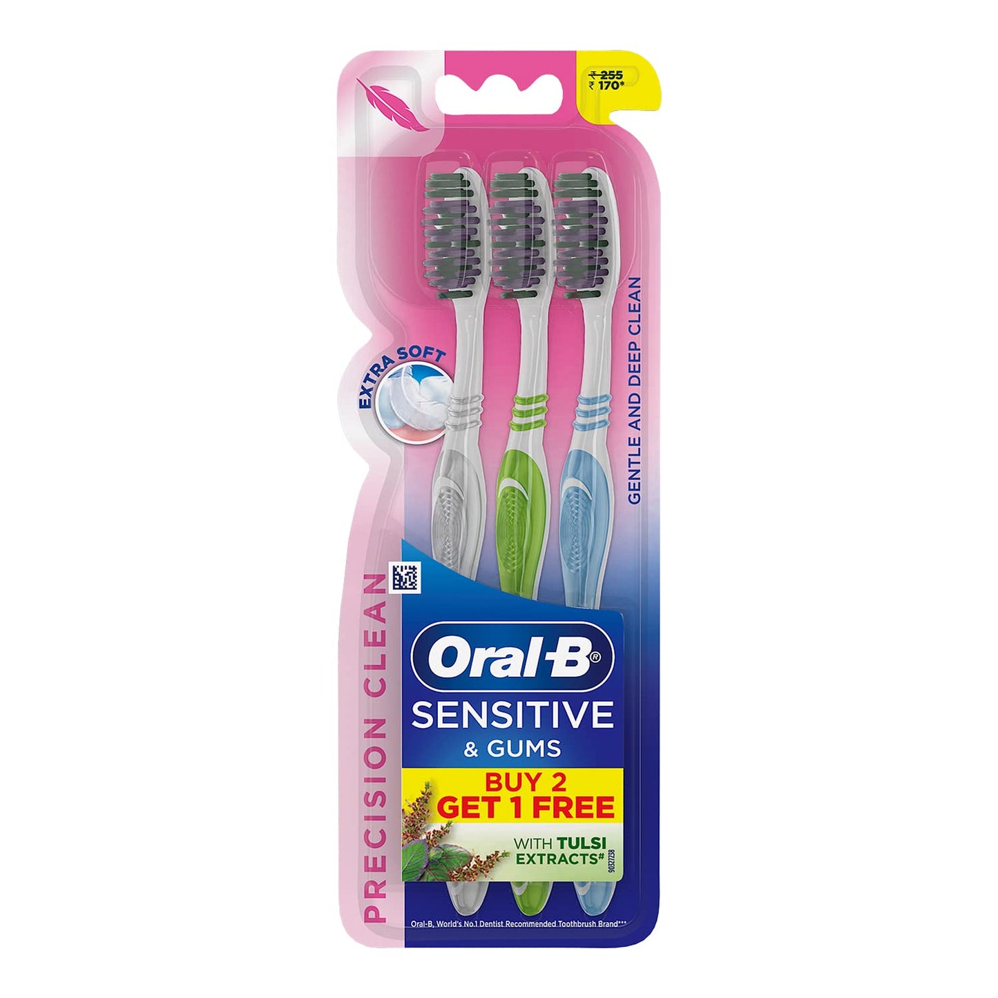 Oral B Ultrathin Sensitive Toothbrush Multicolor