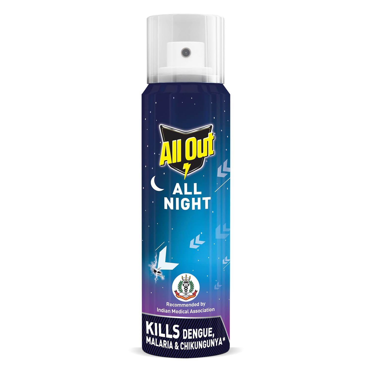 All Out All Night Mosquito And Fly Spray (30Ml, Blue)