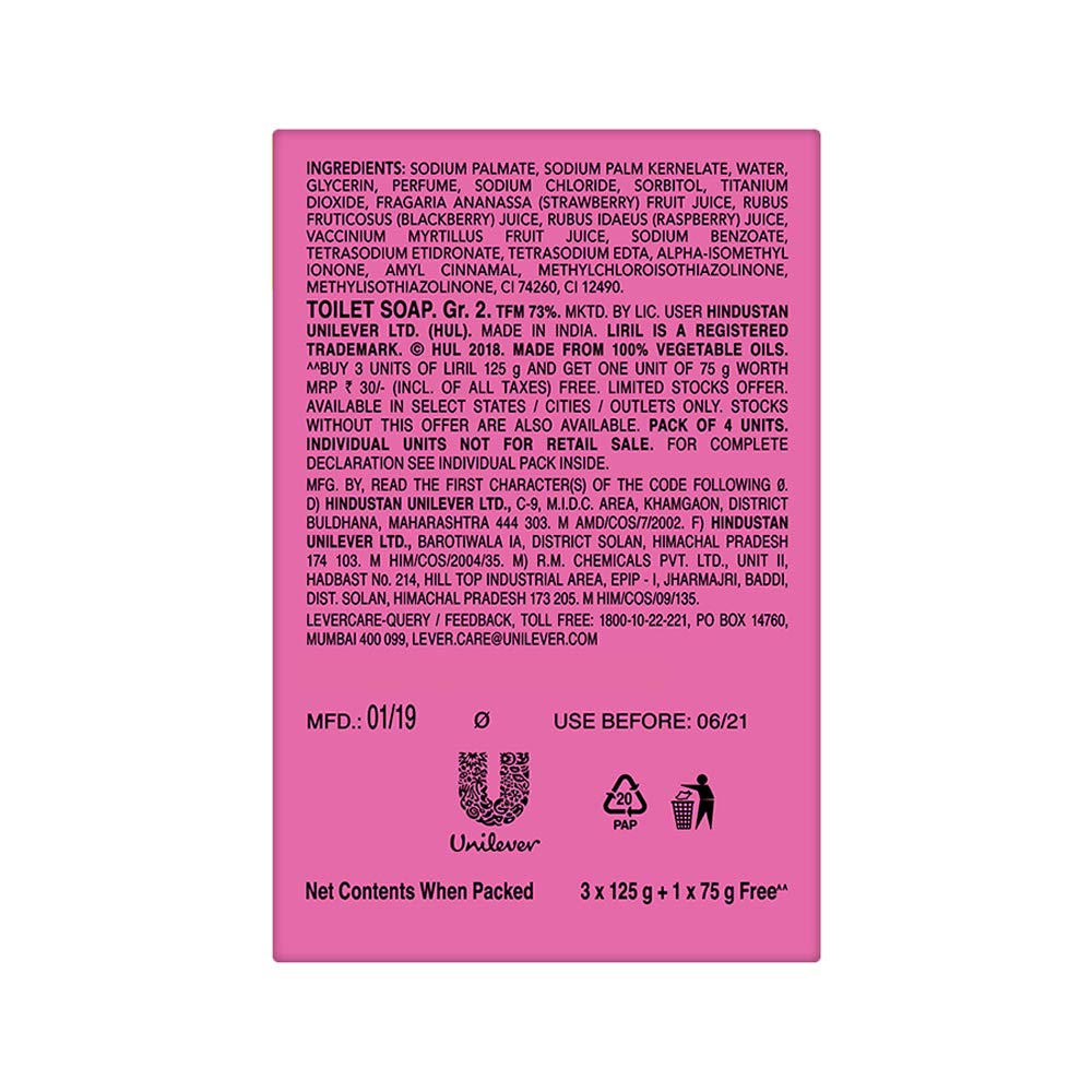 Liril Berry Blast Soap, 125 g