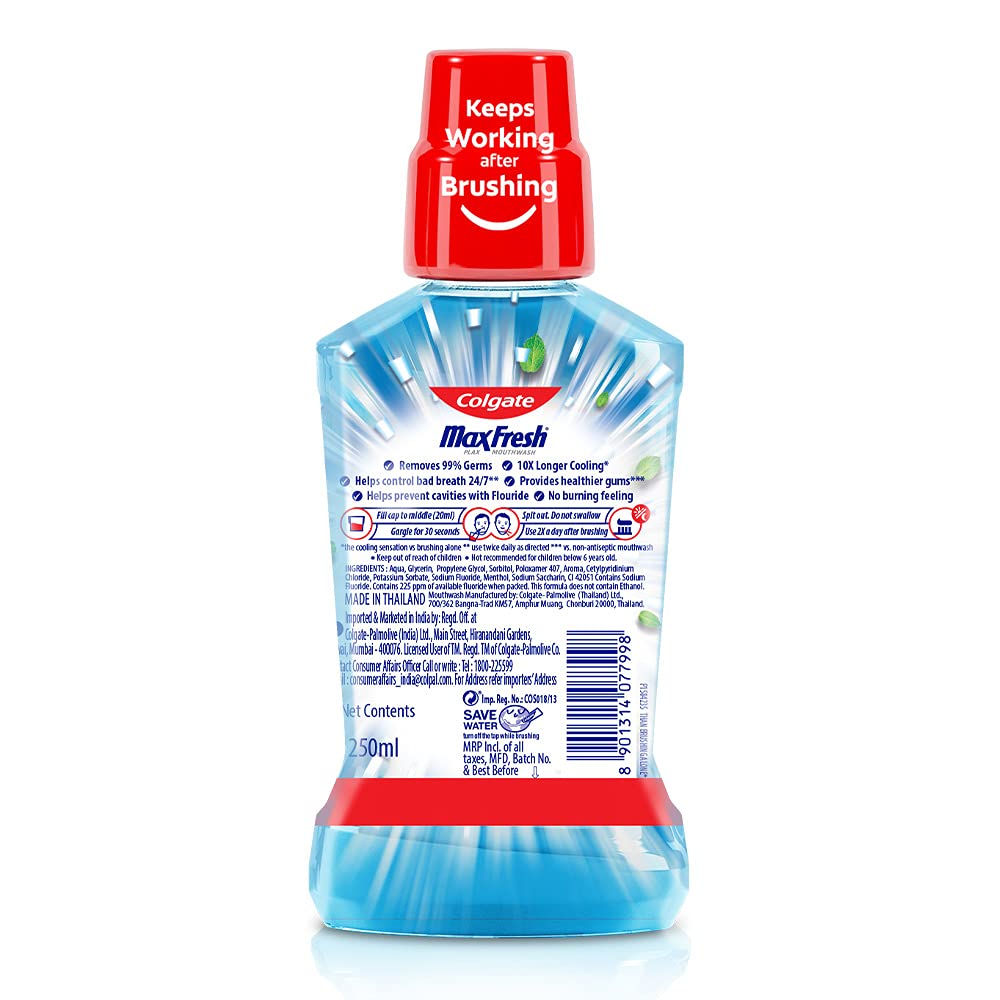 Colgate Plax Peppermint Fresh Mouthwash 250 ml