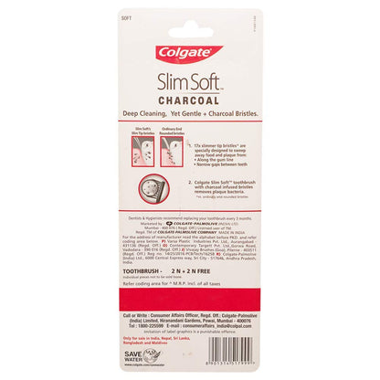 Colgate Slimsoft Charcoal Manual Toothbrush