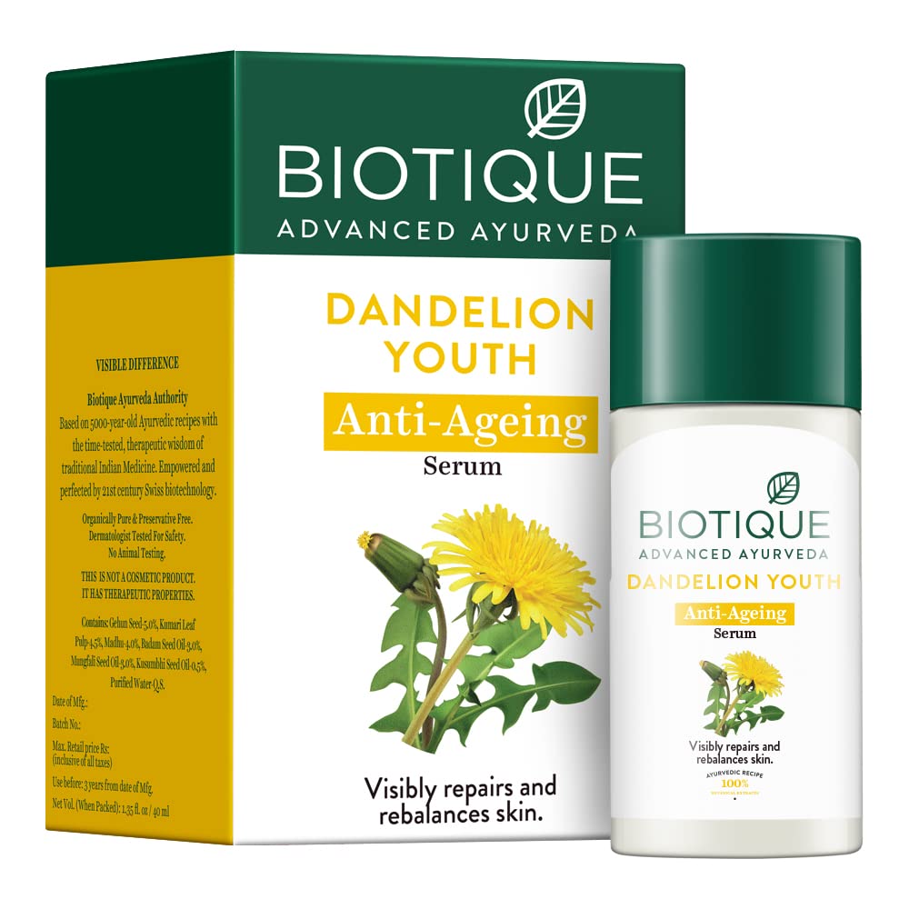 Biotique Dandelion Youth Anti-Ageing Serum 40ml