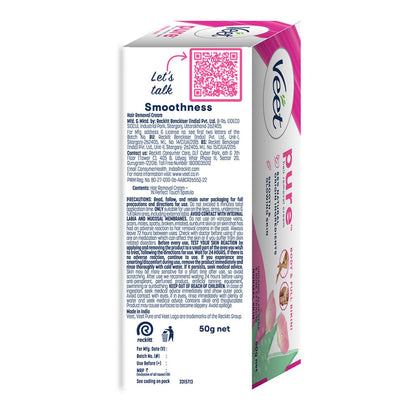 Veet Silk & Fresh Hair Removal Cream, Normal Skin - 50g