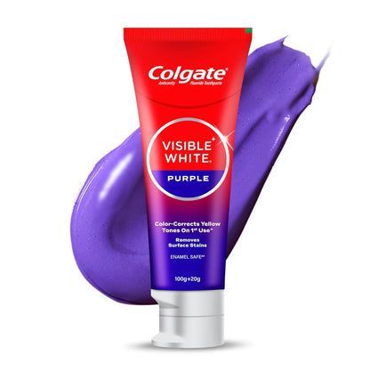 Colgate Visible White Purple Toothpaste 120g