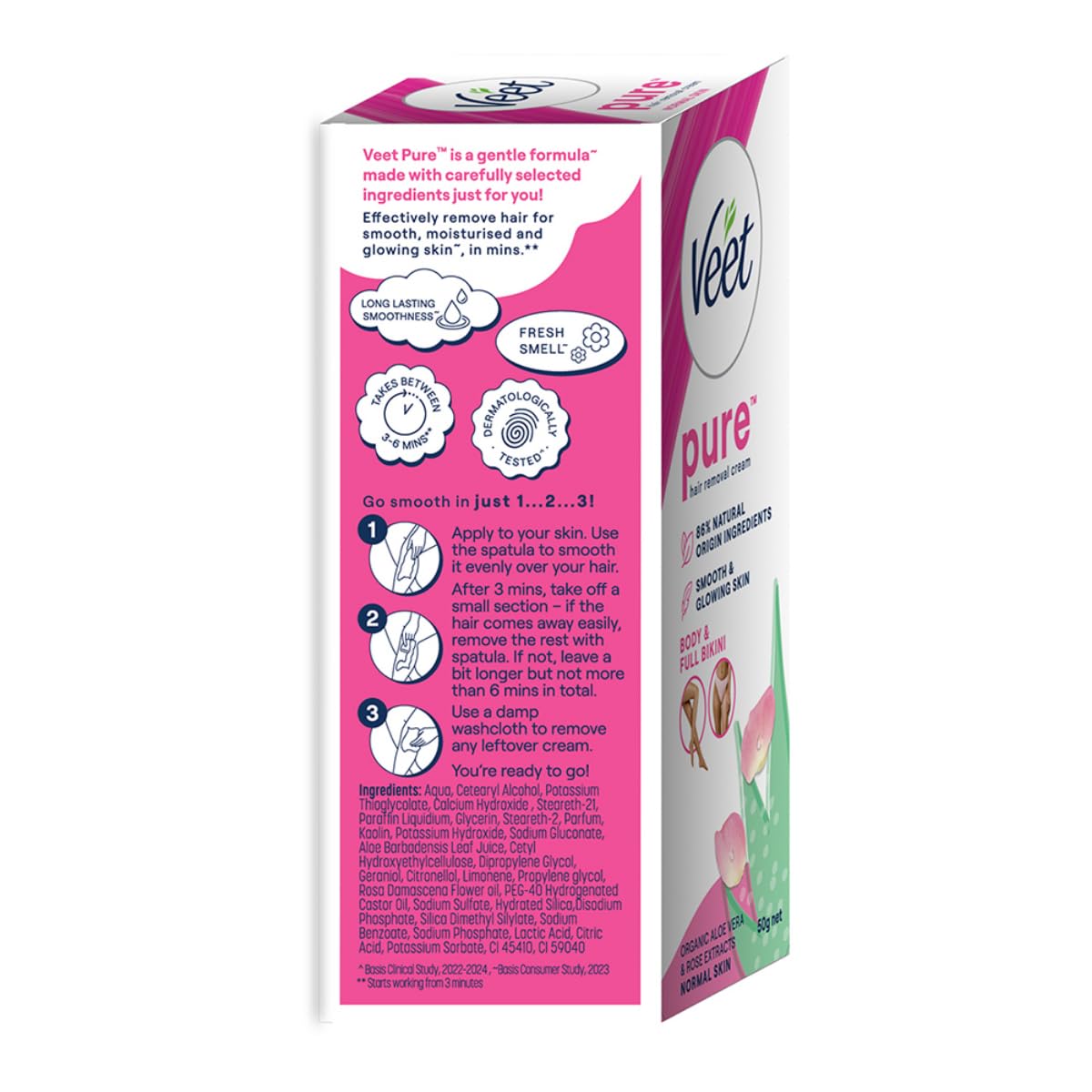 Veet Silk & Fresh Hair Removal Cream, Normal Skin - 50g