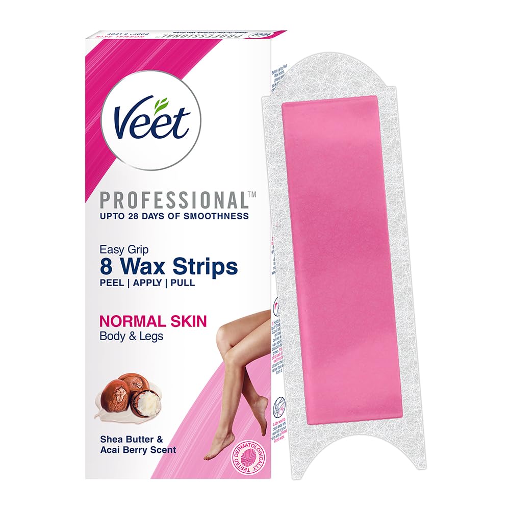 Veet Half Body Waxing Kit for Normal Skin - 8 Strips