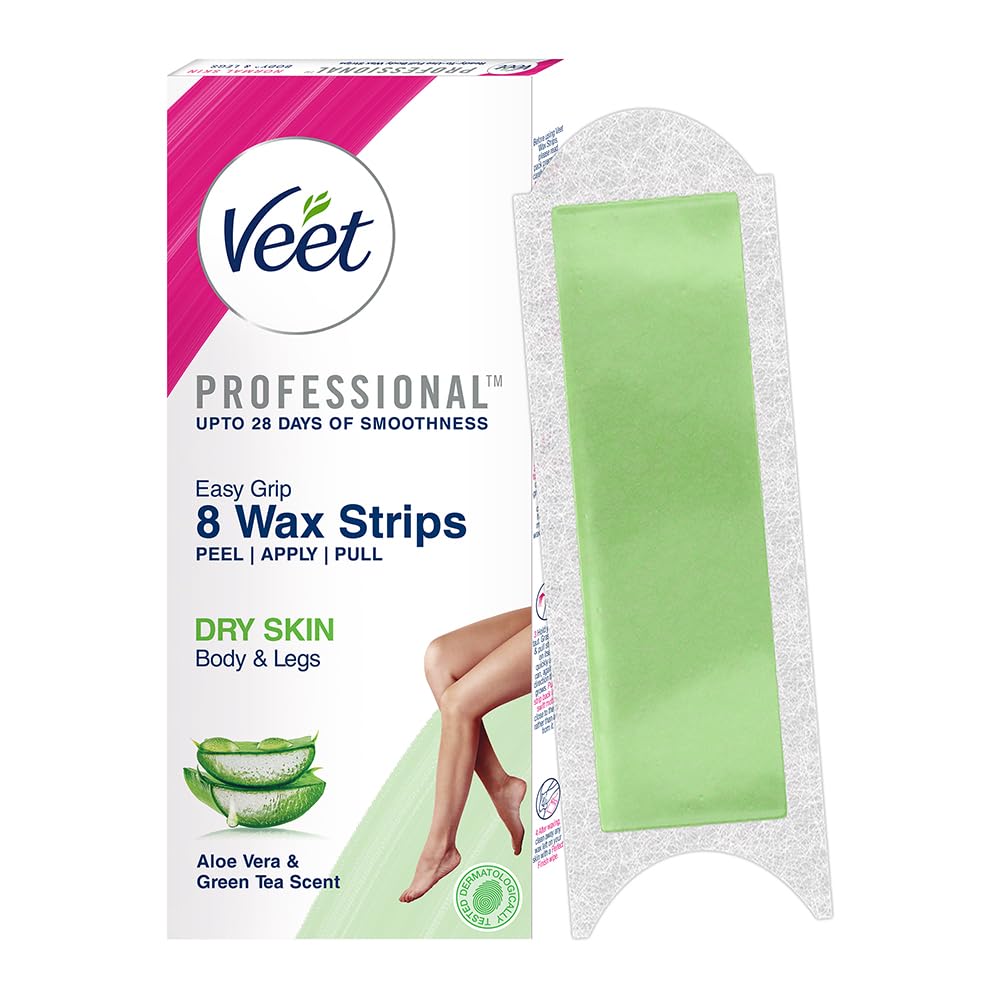 Veet Half Body Waxing Kit for Dry Skin - 8 Strips