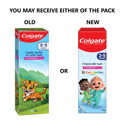 Colgate Kids Toothpaste for 2-5 Years - 80gm (Strawberry Flavour)